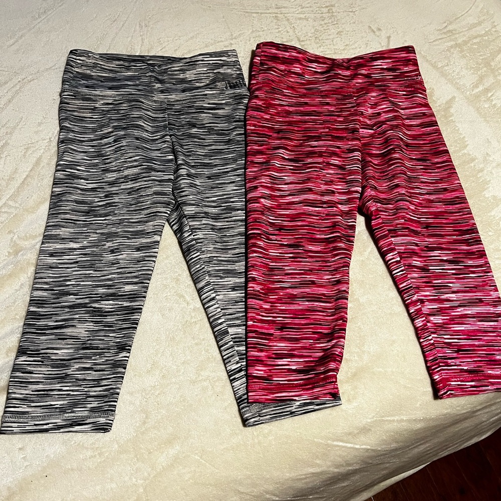 2 Justice brand leggings Girls Size 8